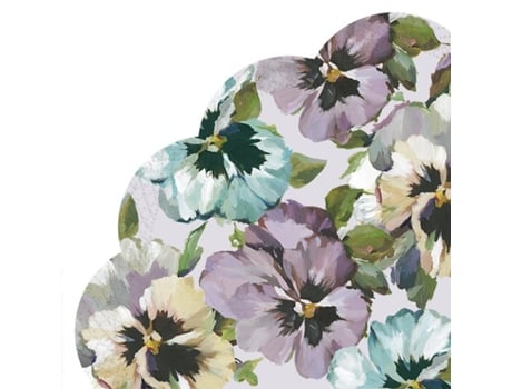 Guardanapos de Papel Flores IHR Redondo 34Cm