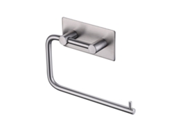 Suporte de Parede para Papel Higiênico, em Aço Inoxidável Autoadesivo Impermeável, para Banheiro e Cozinha, com Acabamento Escovado AQUAFORGE