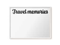 Magnetic Board Travel Memories For The Living Room Espelharte (80x60 Cm)
