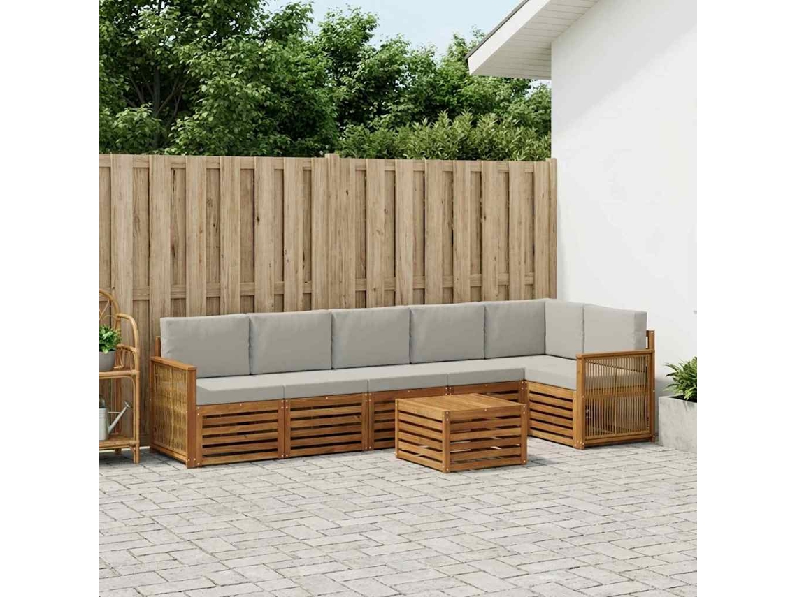 Vidaxl Conjunto De Sofás Para Exterior 6 Unid.