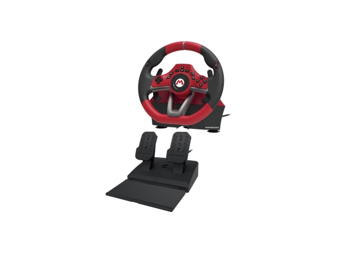 Hori Mario Kart Racing Wheel Pro Deluxe Conjunto De Volante E Pedais Com Fio Slowmoose