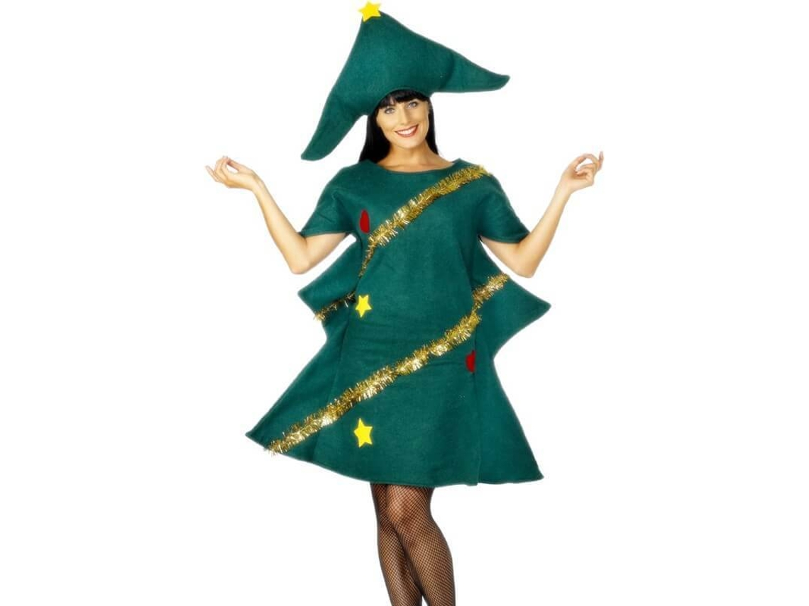 Fato de Mulher DISFRAZZES Árvore De Natal (Tam: Tamanho Único)