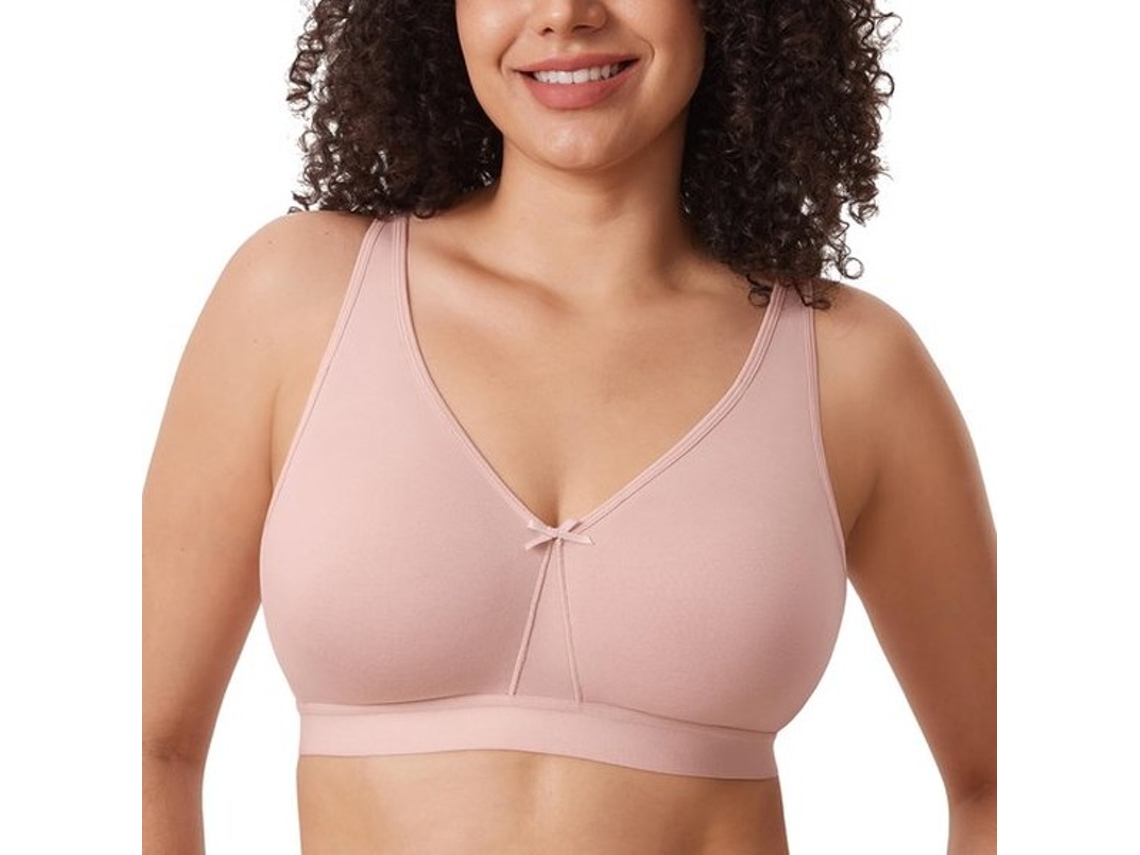 Bh Plus Size - Algodão - Confortável E Sustentador - Ideal Para Dormir - Apropriado Para Senhoras - Suave E Respirável