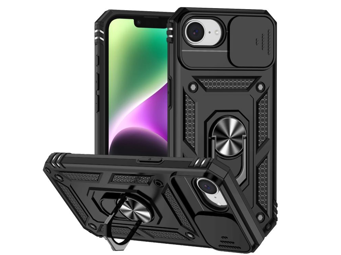 Capa Para Iphone 16e - Suporte Deslizante Para Câmera