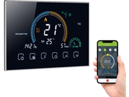 Lurelia Termostato Inteligente, Controlo De Voz Por Aplicativo Móvel, Tela Sensível Ao Toque Lcd Com Wi-fi
