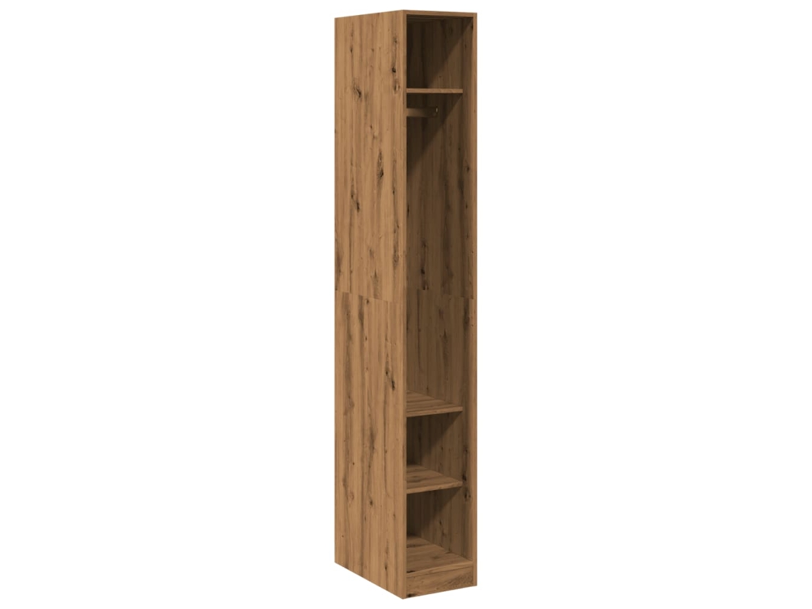 Conjunto 1 Wardrobe, Wardrobes Vidaxl Marrom Madeira Processada (30 X 50 X 200 Cm)