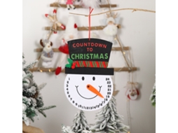 Boneco de Neve Papai Noel Contagem Regressiva para O Calendário de Natal