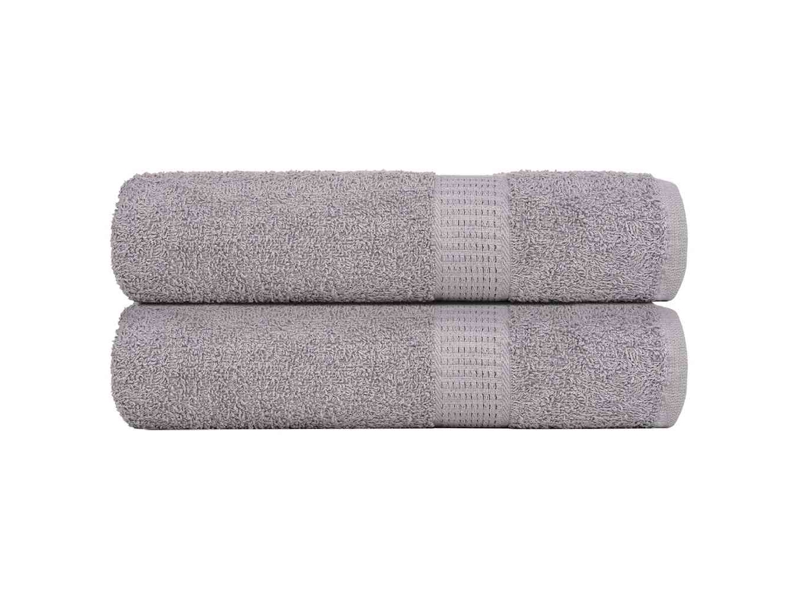 Hand Towel, Hand Towels Vidaxl Cinzeto Algodão (50 X 100 Cm)