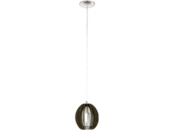 Candeeiro Suspenso EGLO 190 Cossano (Castanho - E14 - 1 x 40 W - Madeira e Aço)