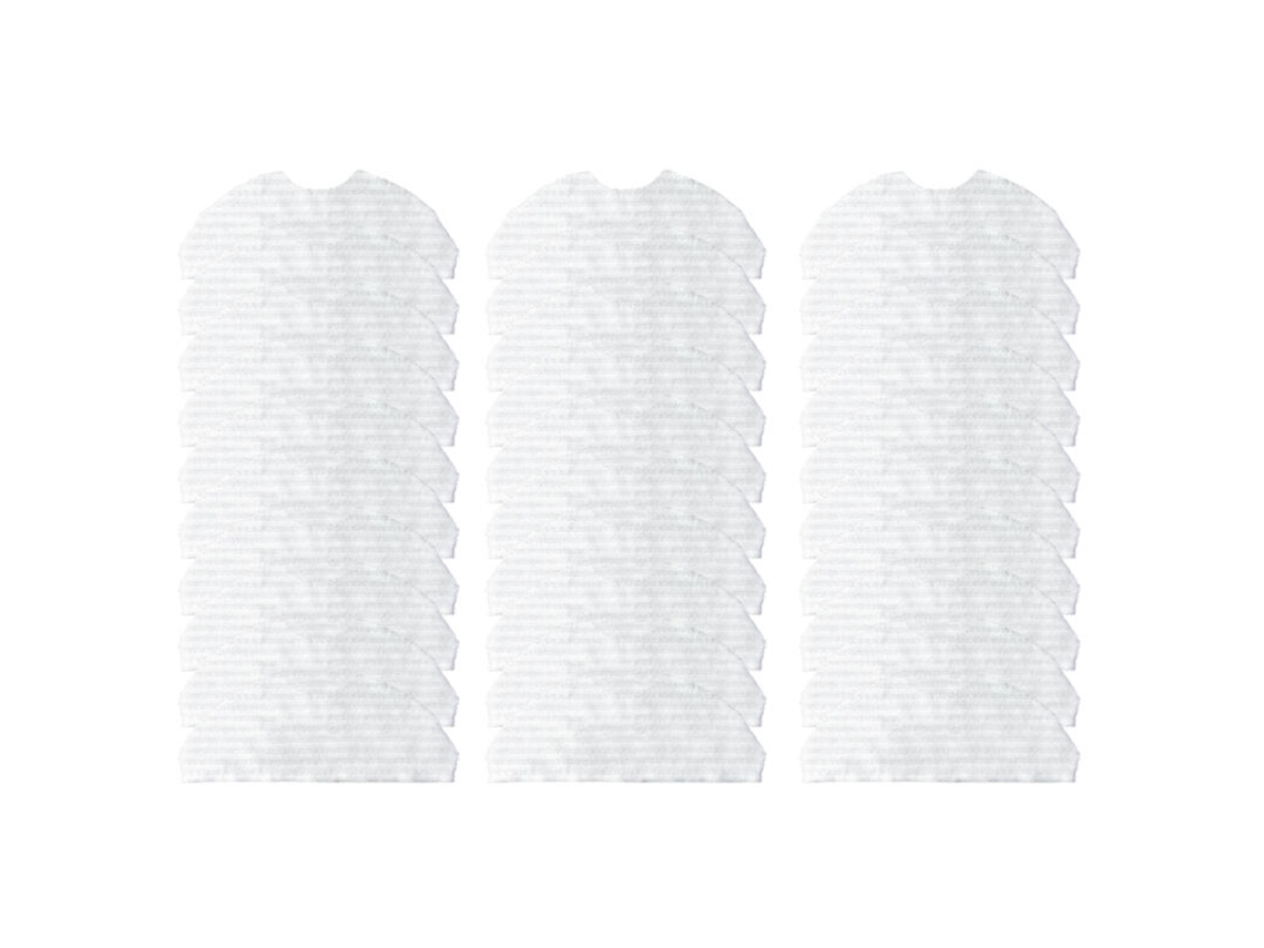 Conjunto de 30 Peças Panos Limpeza Descartáveis​​ para Aspirador Robô 360 S5 S7, Peças de Reposição para Limpeza BRILVIBERA
