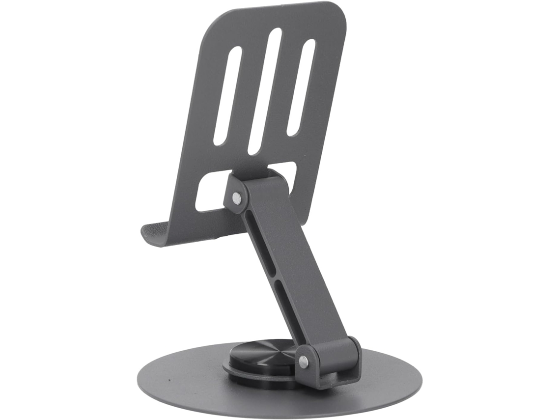 Suporte De Mesa Dobrável Em Aço Carbono Com Rotação 360 Graus Da Emukoep Para Tablets 5, 9a 16, 9 Polegadas, Ideal Para