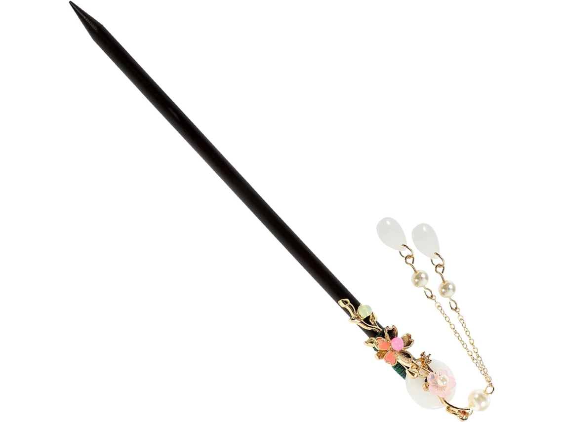 Palitos De Cabelo De Madeira E Jade Para Coques Femininos, Presente Para O Dia Dos Namorados