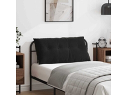 Vidaxl Travesseiro Para Costas Preto 100 X 50 Cm