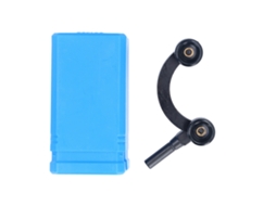 Soporte Curvo Para Indicador Dial De Acero Duro Com Buraco E Vara De 8mm Meia Lua