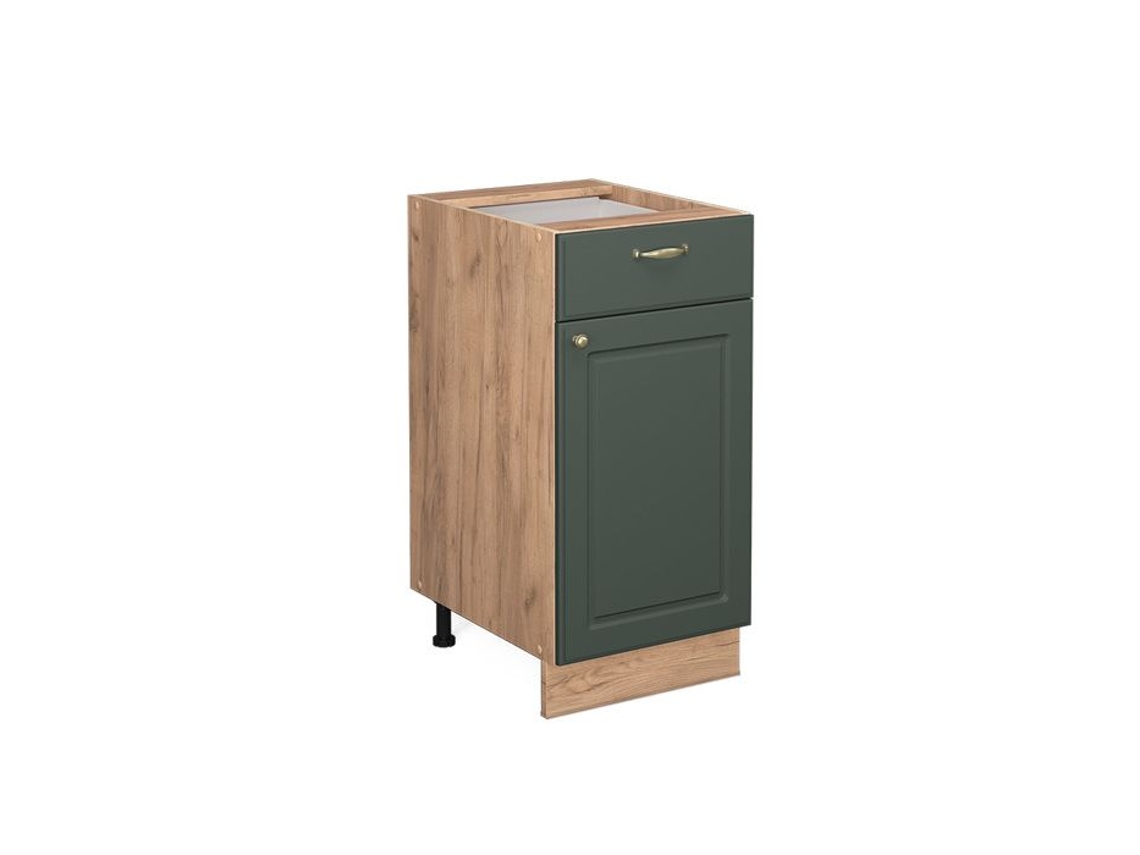 Armário de cozinha Vicco Fame-Line, Country Gold Green, 40 cm, Mármore PA