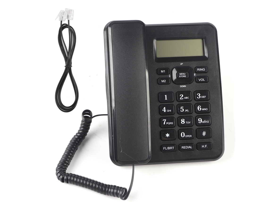 Telefone Fixo Com Fio Para Casa E Escritório