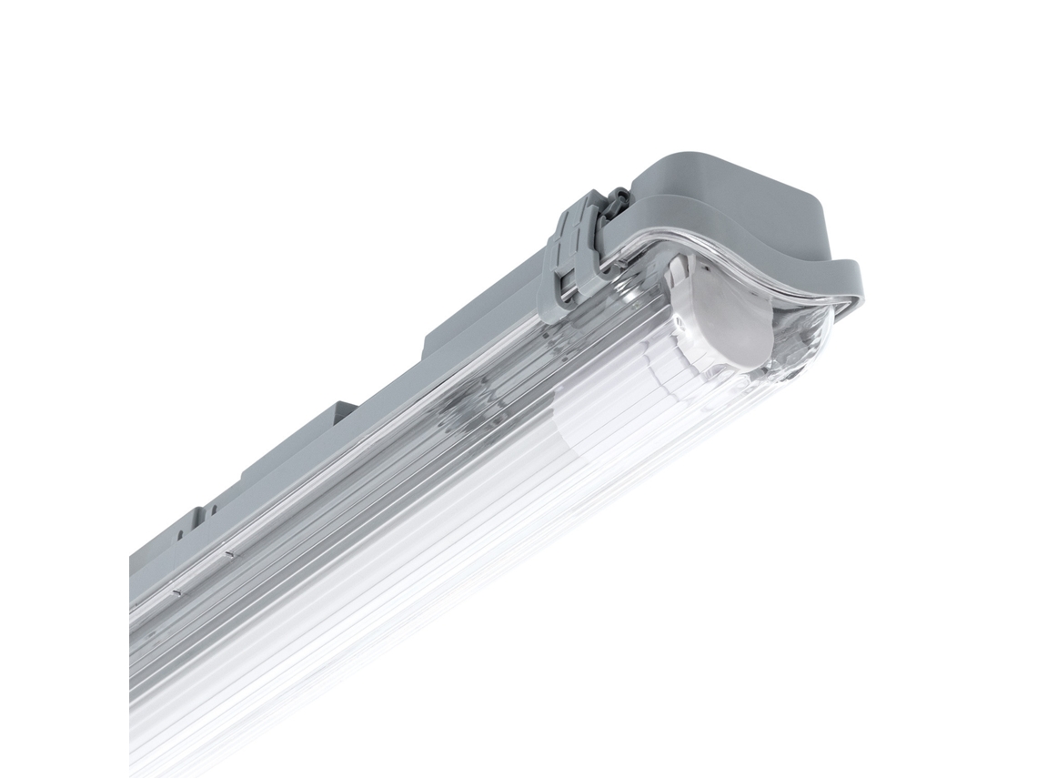 Armadura Hermética Slim para Um Tubo Led 120 Cm Ip65 Conexão Uni-Lateral