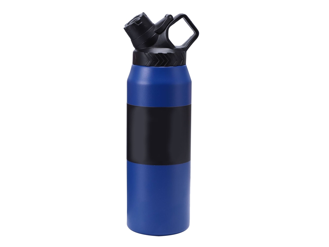 Garrafa Isolada Inox 750ml Azul Escuro Leakproof