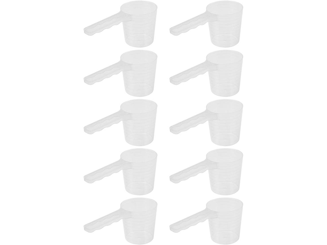 Colher Medidora De Plástico 100ml, Pacote Com 10 Unidades