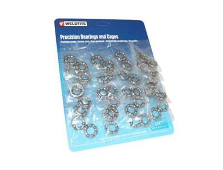 Conjunto de 20 pares de gaiolas traseiras de esferas do cubo WELDTITE 6,35 mm