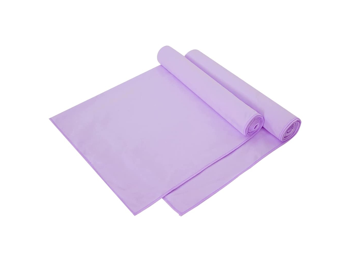 Vidaxl Toalhas Esportivas 2 Unid. Roxo 140 X 70 Cm