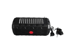 Altifalante Solar Bluetooth com Lanterna, Rádio e Trava para Ombro