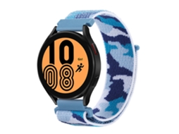 Pulseira de Nylon Camuflado para Samsung Watch 4/5/6/7, Redmi Watch 5, Huawei Gt5 CHABERLU