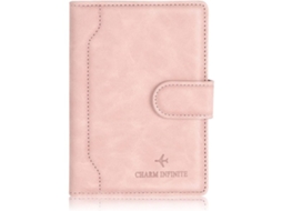 Carteira Com Porta-passaporte, Rosa