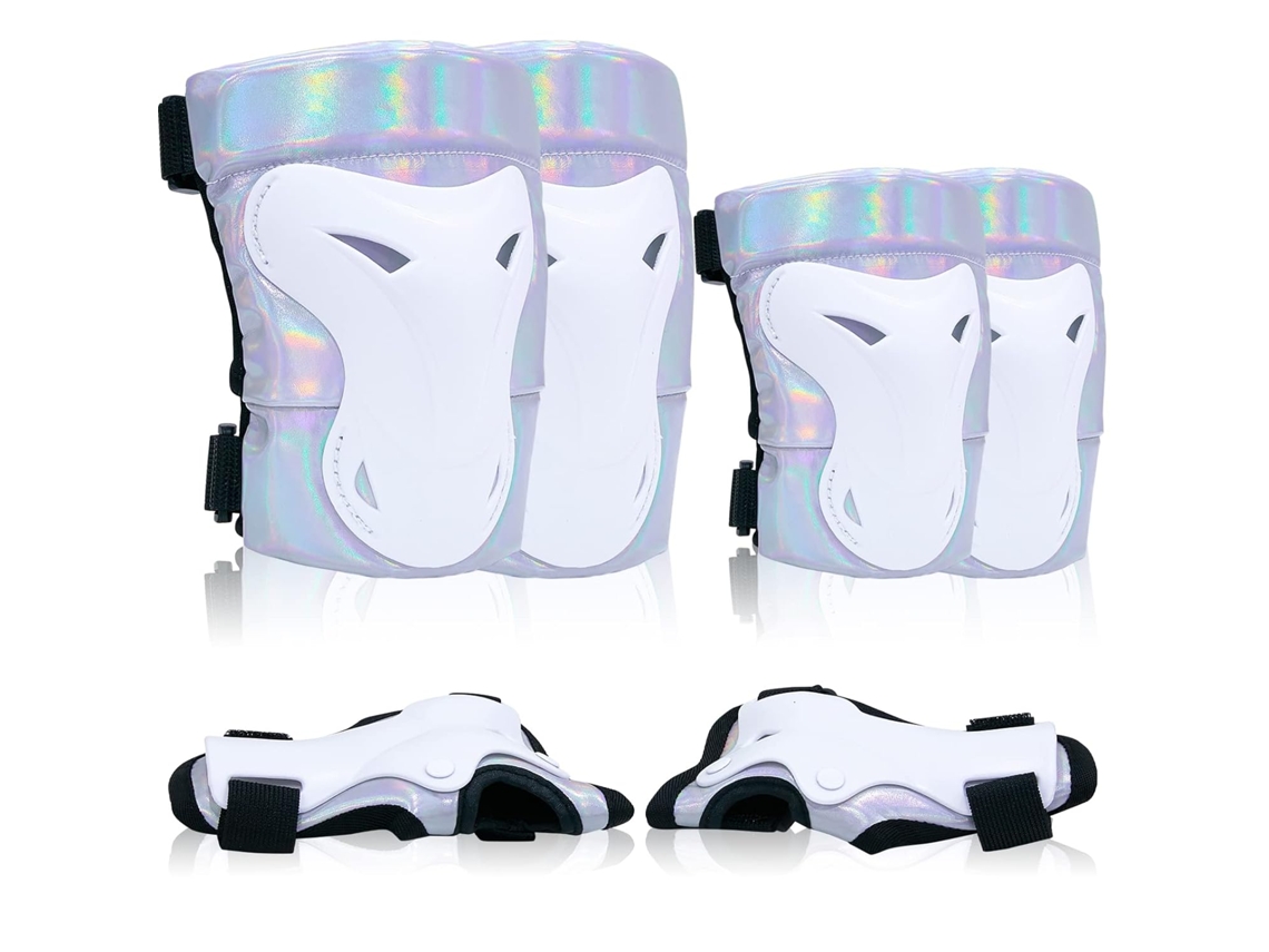 Joelheiras para patinação, protetores de pulso, cotoveleiras, joelhos adultos AQUAFORGE
