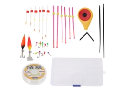 Kit de Vara de Pesca no Gelo Mini com Acessórios S/MARCA