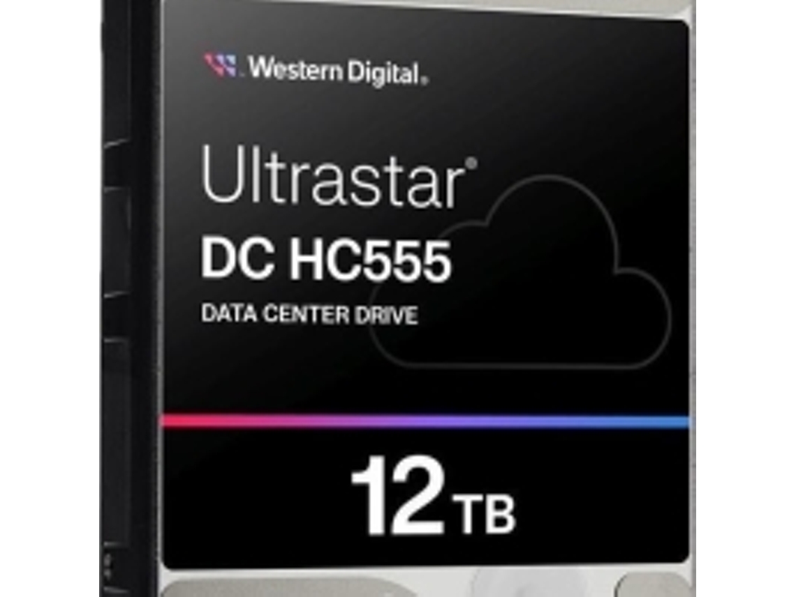 Wd Ultrastar Dc Hc555 Disco Rígido Centro De Dados 12 Tb Interna 3.5 Sas 12gb/s 7200 Rpm Buffer 512 Mb Western Digital