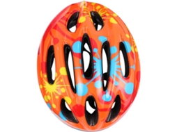 Capacete De Ciclismo Laranja Para Meninos E Meninas Com Ventilação E Proteção Contra Lesões.