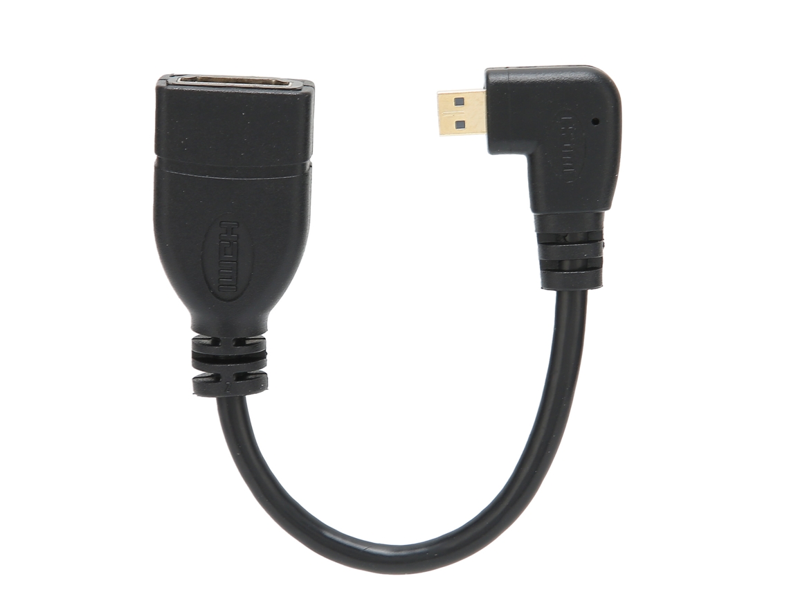 Cable Hdmi Hembra a Macho, Angulo 90°, 15 Cm | S/MARCA