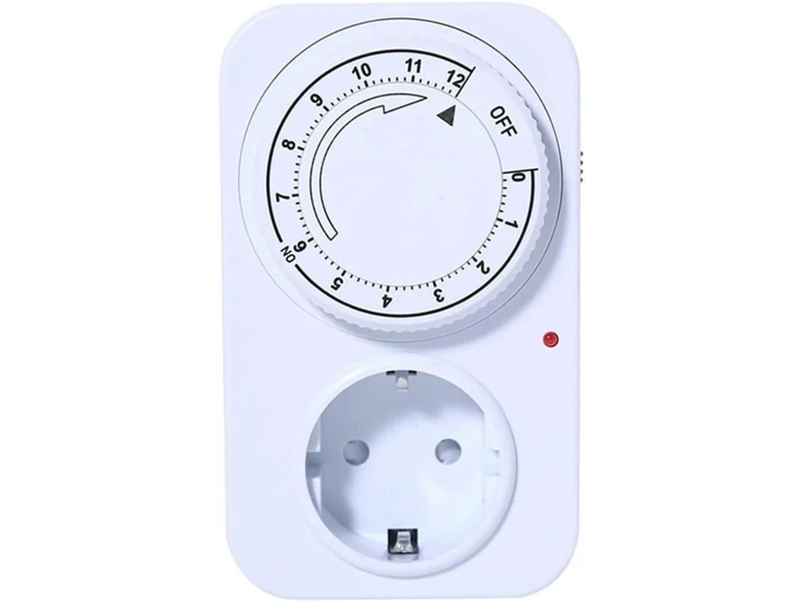 Interruptor Temporizador com tomada AQUAFORGE, 12h, 16A