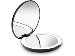 Espelho de Maquiagem Portátil com Luz Led 1x/10x Natural Compacto para Viagens S/MARCA