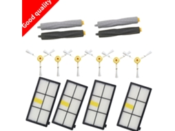 14 peças kit de escova de filtro hepa extrator de detritos sem emaranhados para irobot roomba série 800 900 870 880 980 peças de aspirador de pó robô