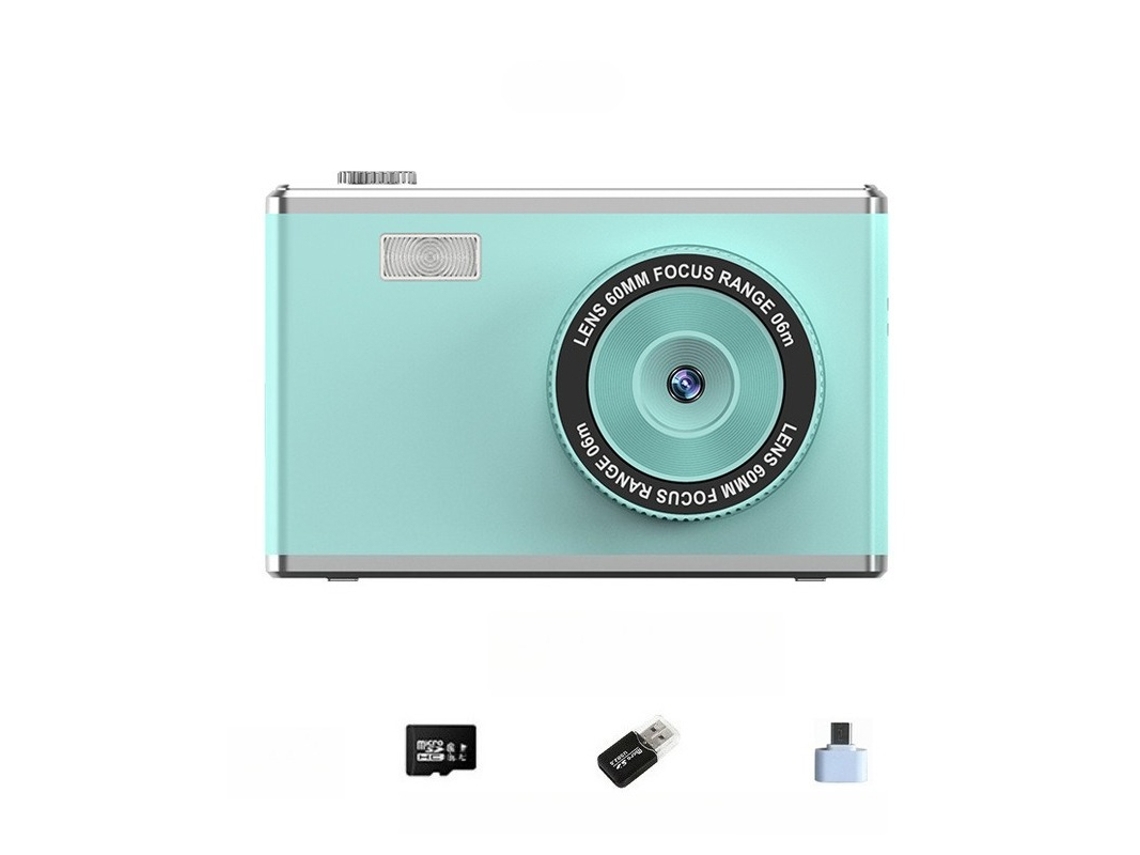 Câmara Digital Tela Ips De 2,4 Polegadas, Foco Automático (cartão Verde De 32 Gb) Cuich
