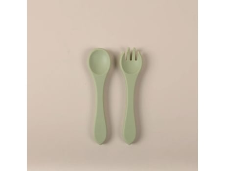 Conjunto De Talheres De Silicone Olive Inaie Thl Oli