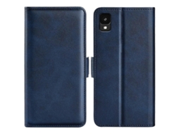 Capa De Couro Com Fivela Magnética Dupla Face Para Tcl 30 Z