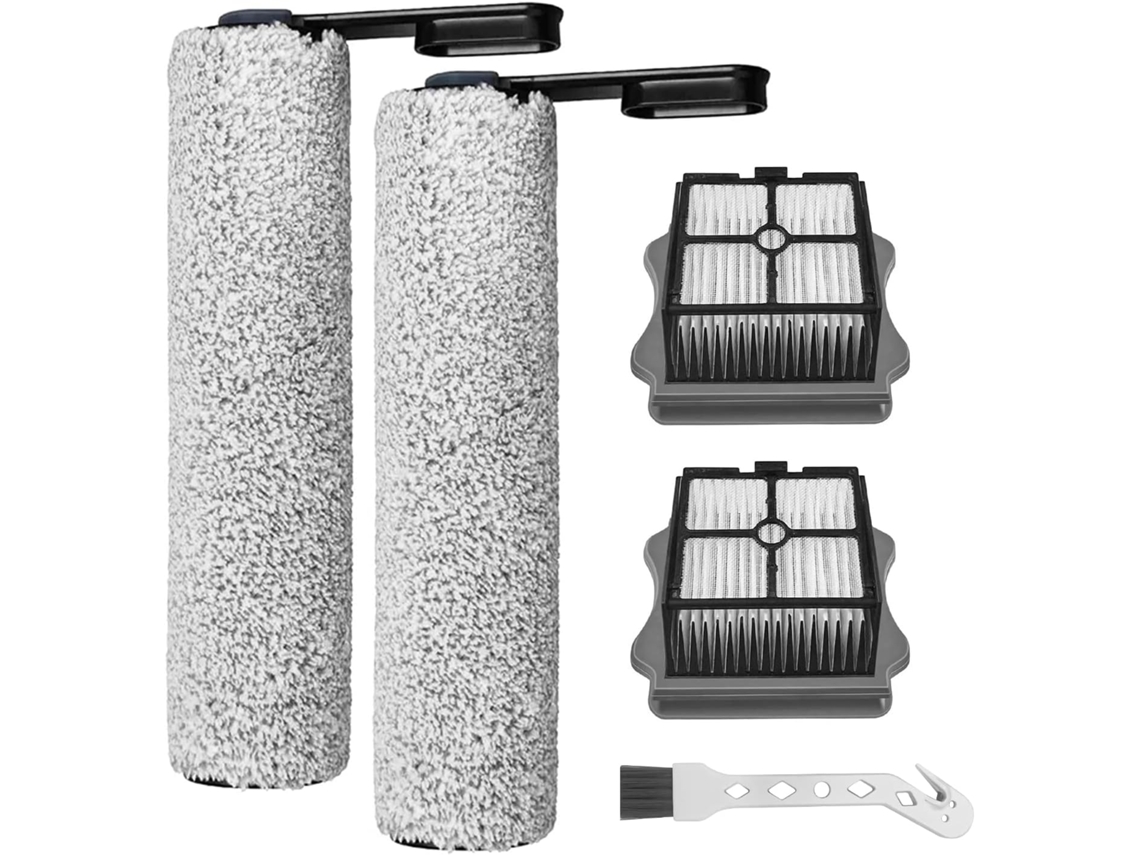 Rolo De Escova E Filtro Hepa Para Tineco Floor One S5/s5 Pro/s5 Pro 2/s5 Extreme, 2 Rolos 2 Filtros 1 Escova De Limpeza