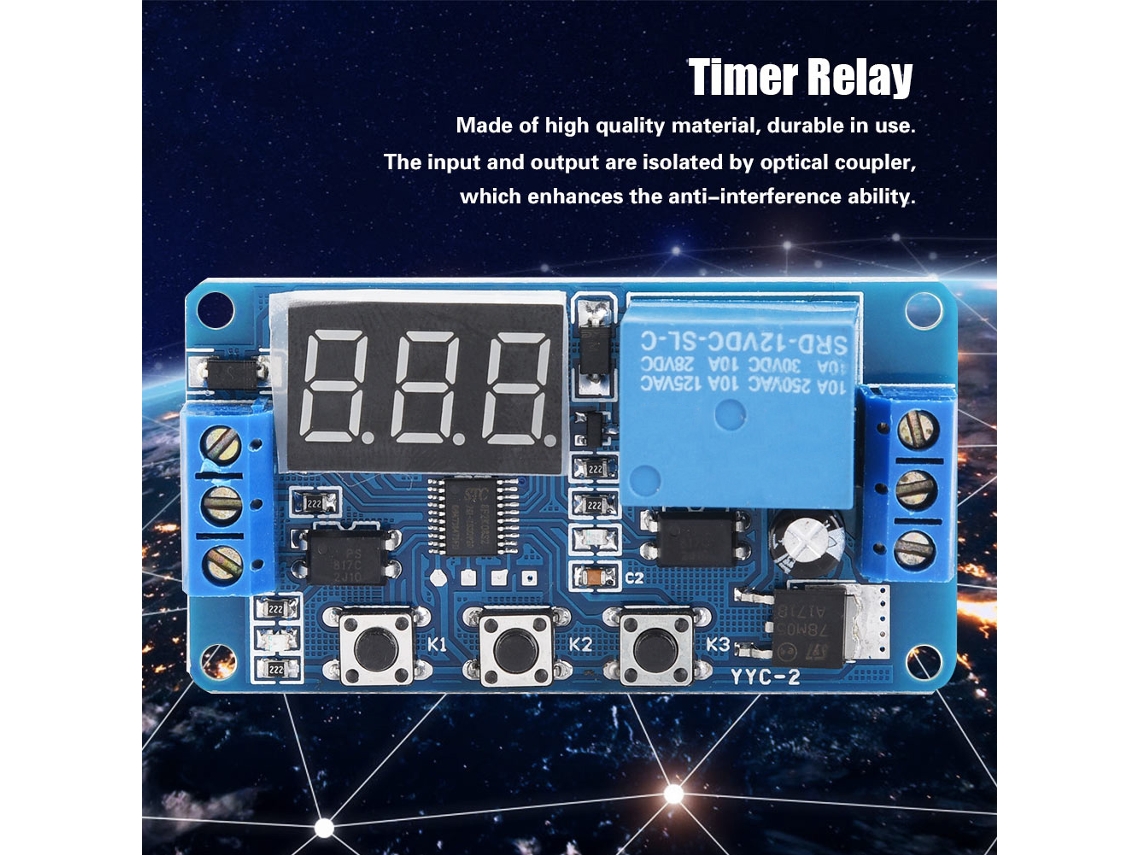 Laxiscreed Módulo De Temporizador Com Display Digital E Controle Automático Ajustável