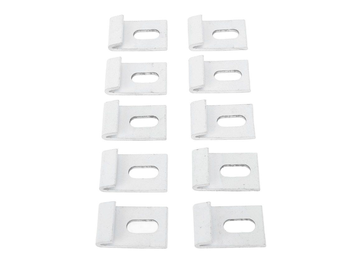 Conjunto De 10 Ganchos Base Para Estufa Alumínio Branco