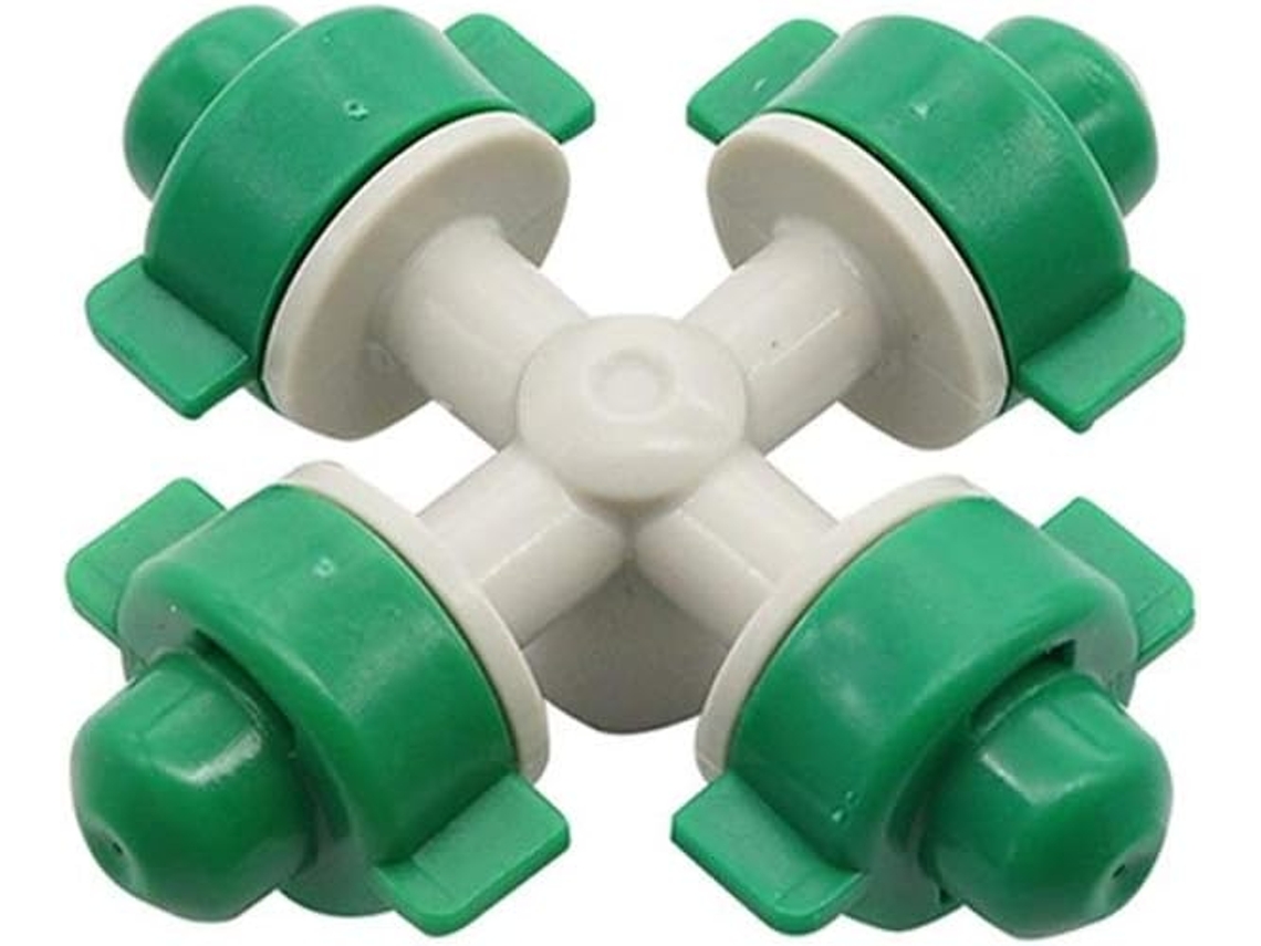 Conjunto de 50 aspersores névoa cruzada para irrigação jardim interface 6 mm S/MARCA
