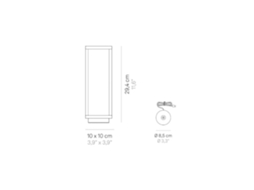 Lanterna De Mesa Led Cinza Escuro De 2,2 W Operada Por Bateria, Ip54, Cor Açafrão, 3000 K, 12 Horas De Potência Máxima, Alumínio Zafferano