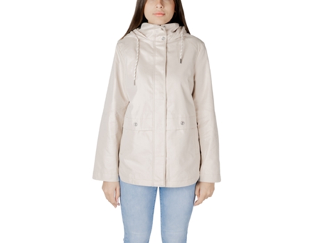 Parka De Mulher Street One Jackets Down Beige Branco (34)