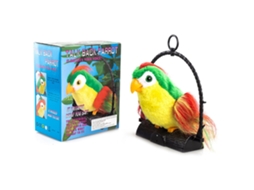 Primerox papagaio Falante Pelúcia Eletrônico Brinquedo Repete o Que Diz Presente de Aniversário para Crianças