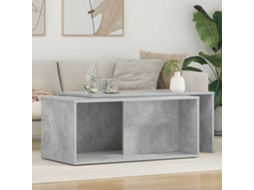 Vidaxl Conjunto De Mesas De Café 2 Unid. Cinzento 90 X 48 X 40 Cm