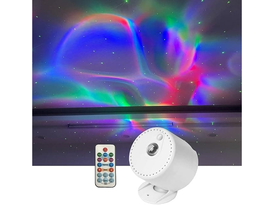Projetor de Estrelas Galaxy com Temporizador e Controle Remoto, Projetor de Estrelas para Quarto e Festas Tf BRILVIBERA
