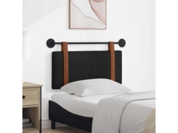 Vidaxl Cabeceira Suspensa Preto Pu Antigo