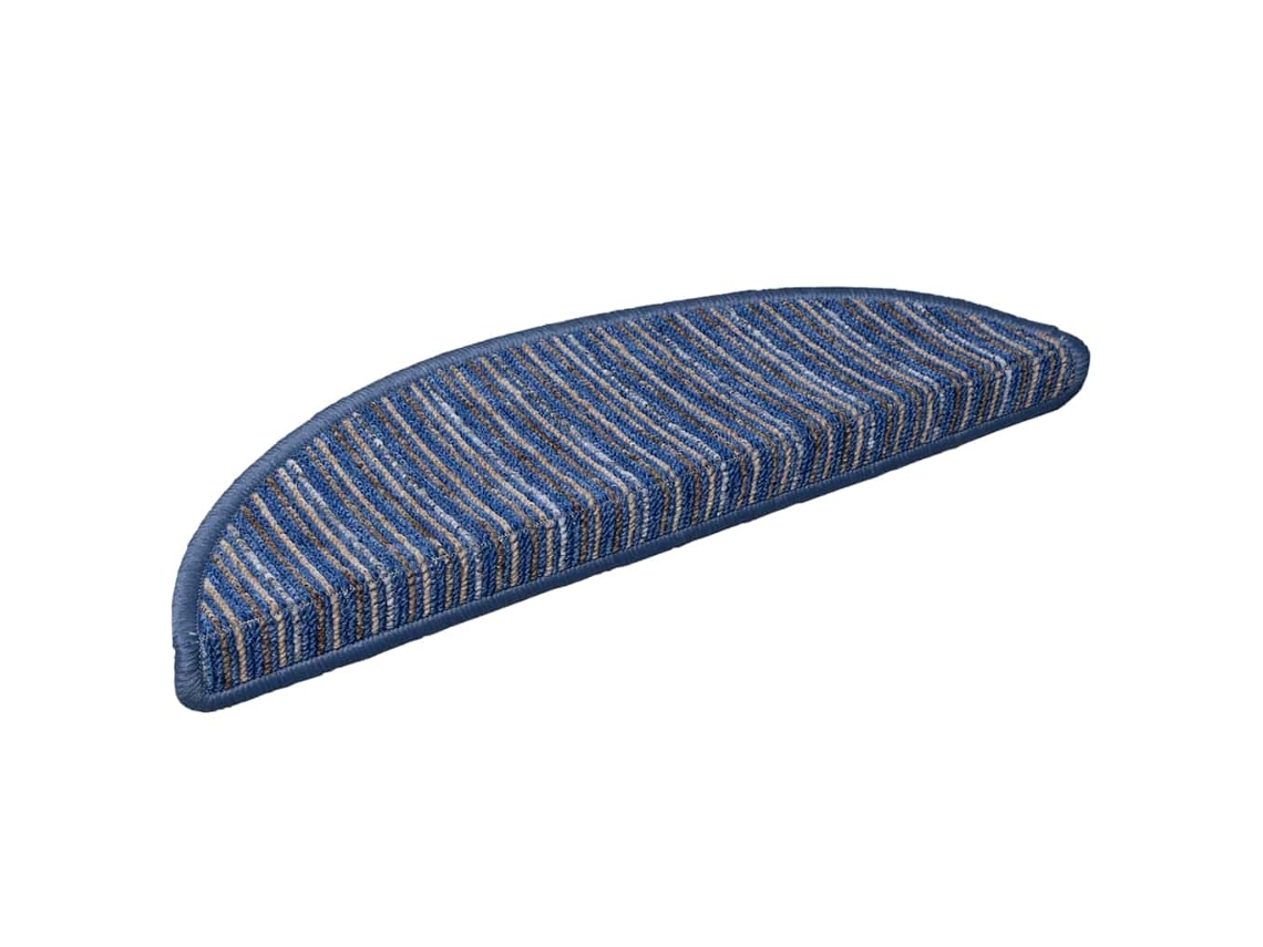 Conjunto 15 Degraus De Escada Vidaxl Azul Polipropileno (56 X 17 X 3 Cm)